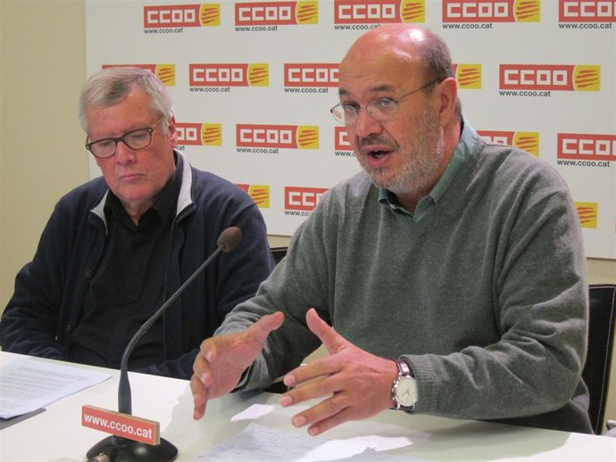 Alfons Labrador y Joan Carles Gallego (CC.OO. De Catalunya)
