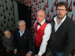 L.Pasqual (Lliure), J.Marsé (escritor), J.Sisa (músico) y O.Broggi (director)