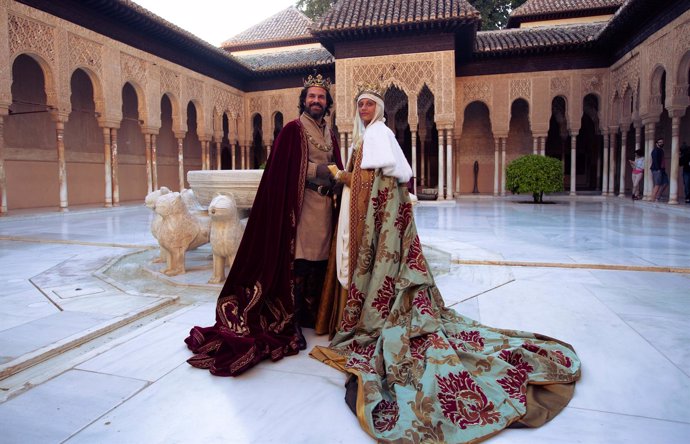 Rodaje de la serie 'Isabel' en la Alhambra