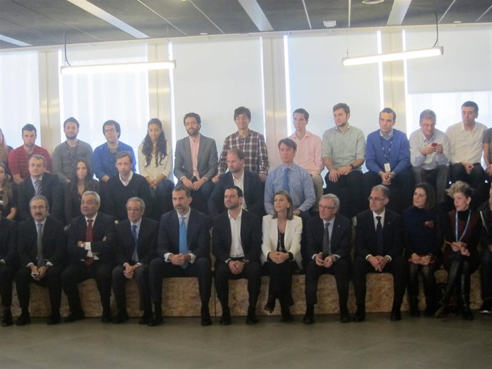 El Príncipe Felipe visita la sede de Telefónica en Barcelona