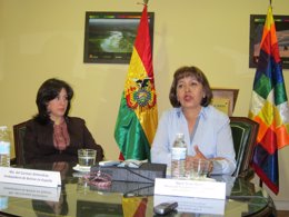 NARDI SUXO ITURRY, MINISTRA DE BOLIVIA