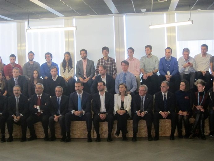 El Príncipe Felipe visita la sede de Telefónica en Barcelona