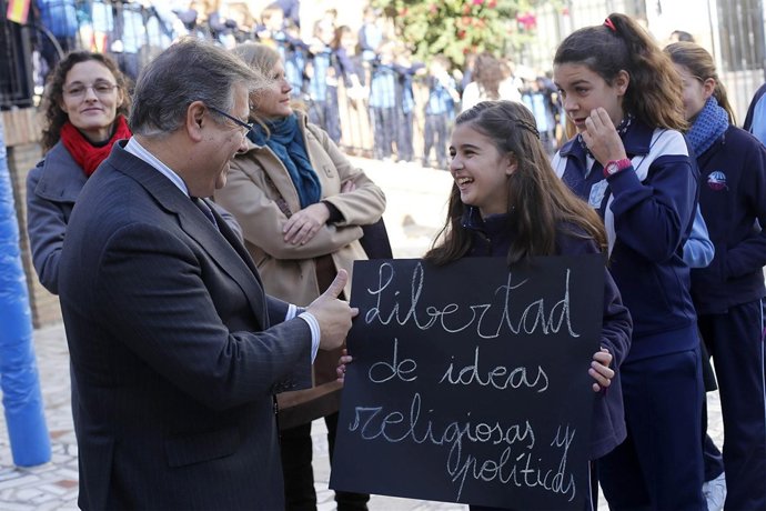 Zoido durante los actos con motivo del Día de la Constitución