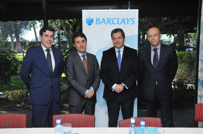 Fernando Miranda y directivos de Barclays en la 18 Conferencia Agrícola