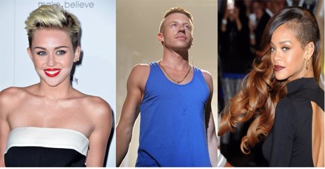Cómo suenan Miley Cyrus, Rihanna y Macklemore juntos
