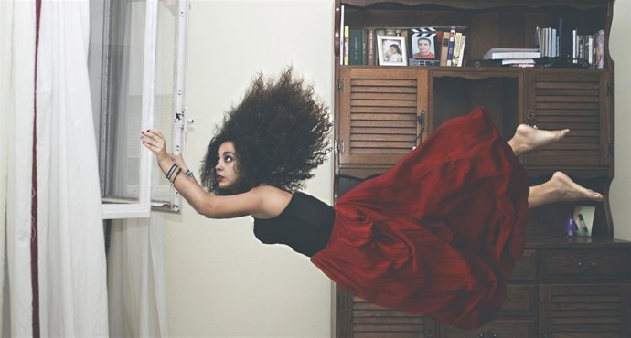 Una de las fotografías de la muestra, titulada 'Donde el viento me dejó'