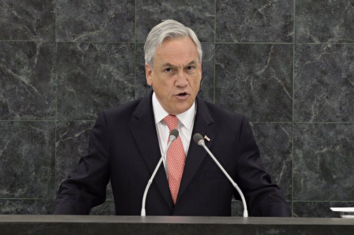 El presidente de Chile, Sebastián Piñera, en la 68 Asamblea General de Naciones 