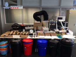 Laboratorio desmantelado en Sant Andreu de Llavaneres