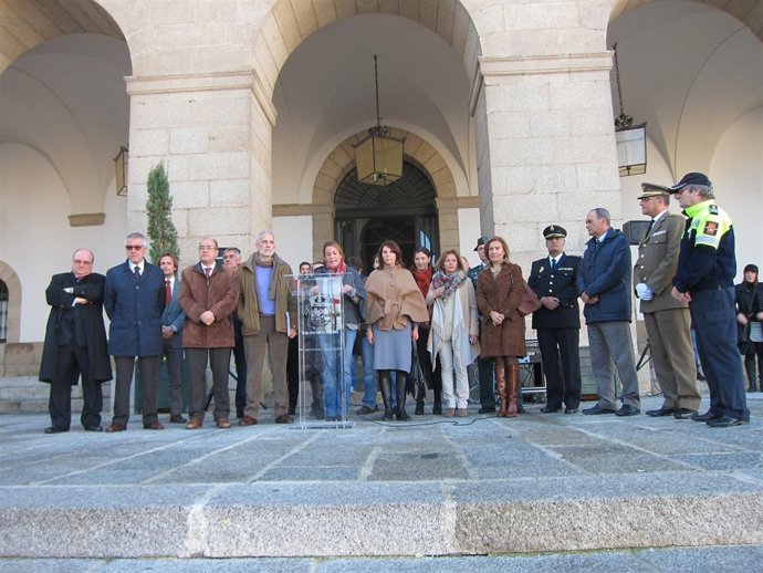 Acto Constitución Española En El Ayuntamiento De Cáceres