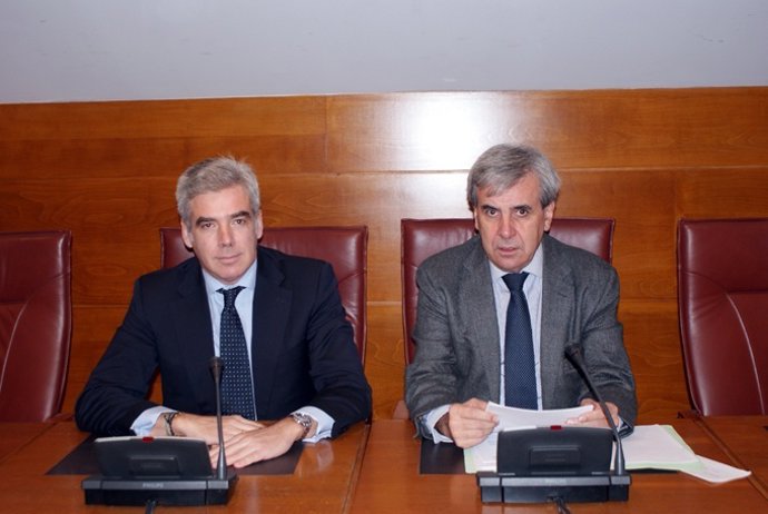 Rafael de la Sierra y José María Fuentes-Pila en la rueda de prensa