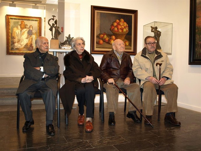 Los cuatro artistas de la exposición   