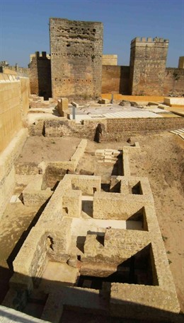Patio de la Sima del castillo medieval de Alcalá de Guadaíra.