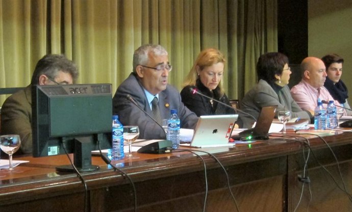 El rector de la US, Antonio Ramírez de Arellano, preside el Claustro