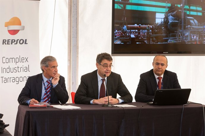 (Izda A Dcha) Josep Bertran, Joan Pedrerol Y Arsenio Salvador (Repsol Tarragona)
