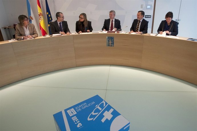 El vicepresidente de la Xunta, Alfonso Rueda, preside el Consello