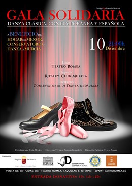 Cartel de la Gala solidaria de Danza 