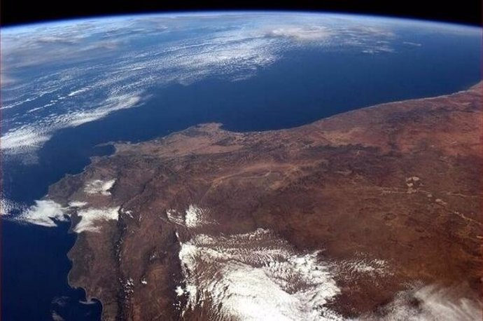 Sudáfrica vista desde la Estación Espacial Internacional