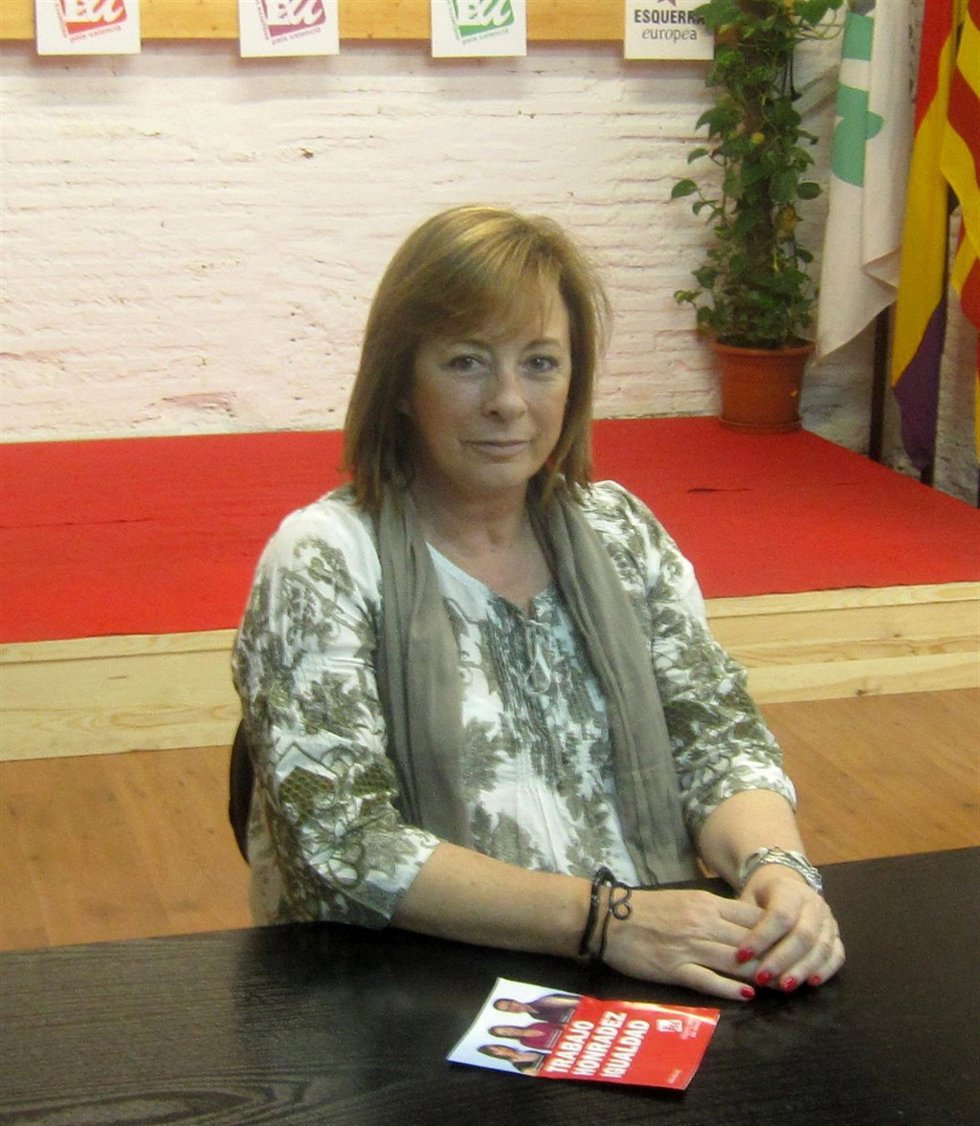 La Coordinadora General De EUPV, Marga Sanz, En La Sede Del Partido