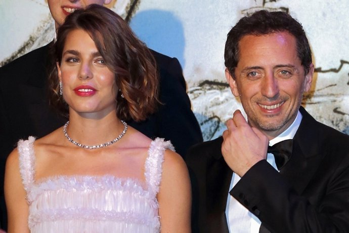 Charlotte Casiraghi, Princess Caroline of Hanover's daughter, arrives with Frenc