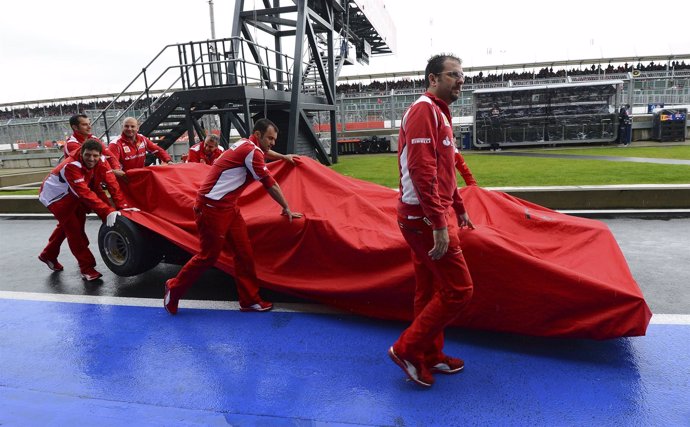 Ferrari, en Silverstone
