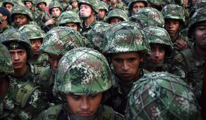Soldados del Ejército Nacional de Colombia.