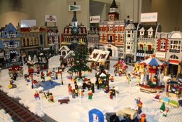 Escena navideña de Stexmion con más de 35.000 piezas de Lego