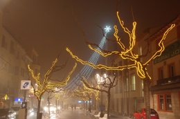 Arranca la campaña de Navidad en las principales vías comerciales de Fraga.