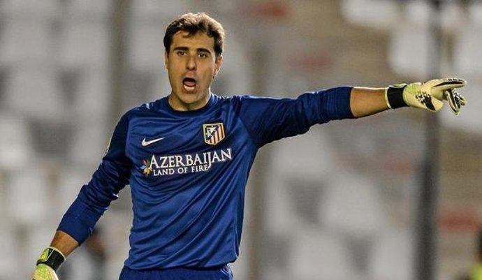 Dani Aranzubia con el Atlético de Madrid