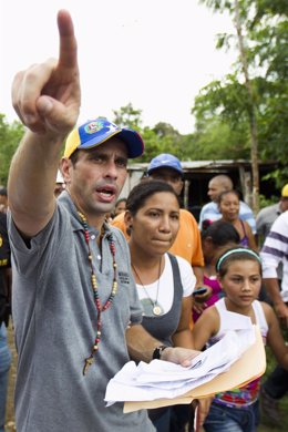 El líder de la oposición venezolana, Henrique Capriles.