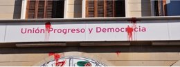 Ataque a  la sede de UPyD Palma