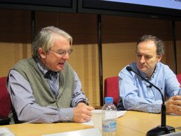 Los investigadores del Idibaps Hospital Clínic J.M.Gatell y F.García