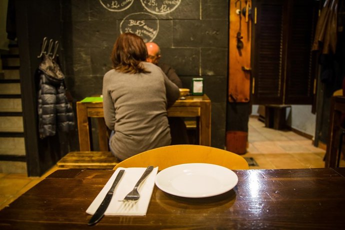 Interior de un restaurante en Madrid