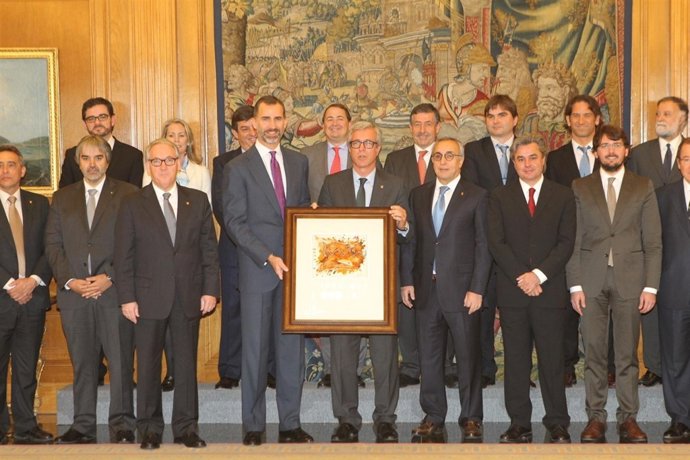 Recepción del Príncipe Felipe al Comité Organizador de Tarragona 2017
