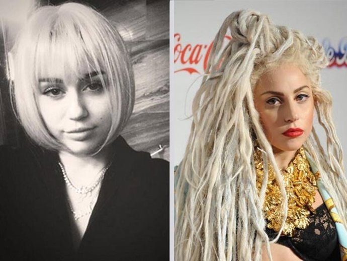 Miley Cyrus y Lady Gaga cambio de pelo