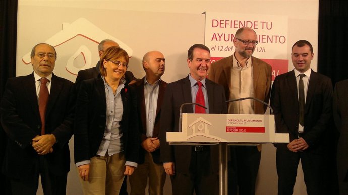 Rueda de prensa alcaldes oposición.