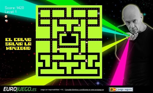 El calvo se venga del anuncio de la Lotería de Navidad 2013 al estilo Pac-Man