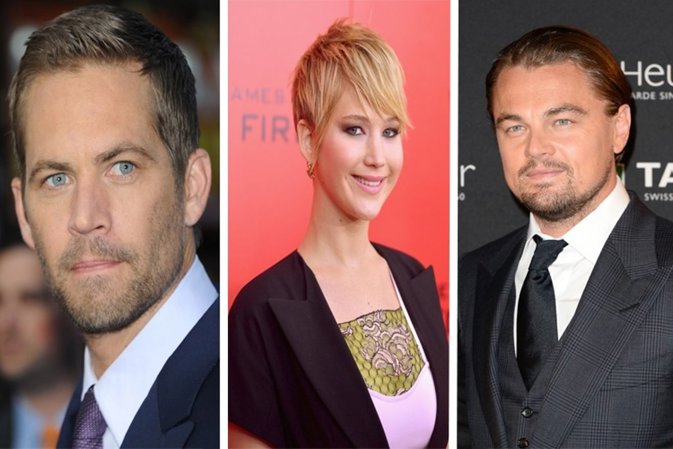 Jennifer Lawrence, Paul Walker o Leonardo Di Caprio, estrellas del año top 100