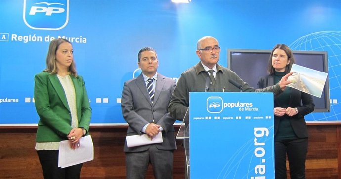 De izquierda a derecha González, Cano, Garre y Meroño