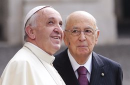 Napolitano y el papa Francisco