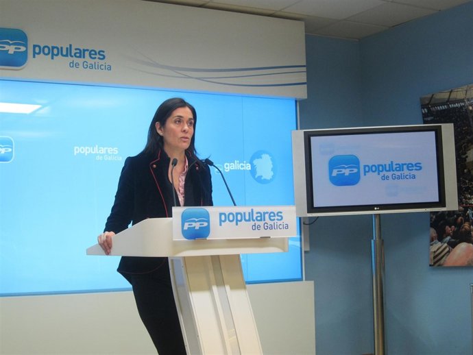 La portavoz del PPdeG, Paula Prado, en rueda de prensa