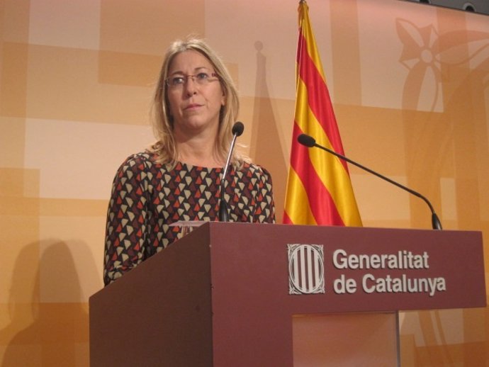 La consellera Neus Munté, tras el Consell Executiu