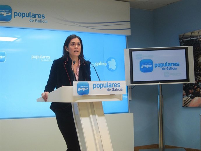 La portavoz del PPdeG, Paula Prado, en rueda de prensa