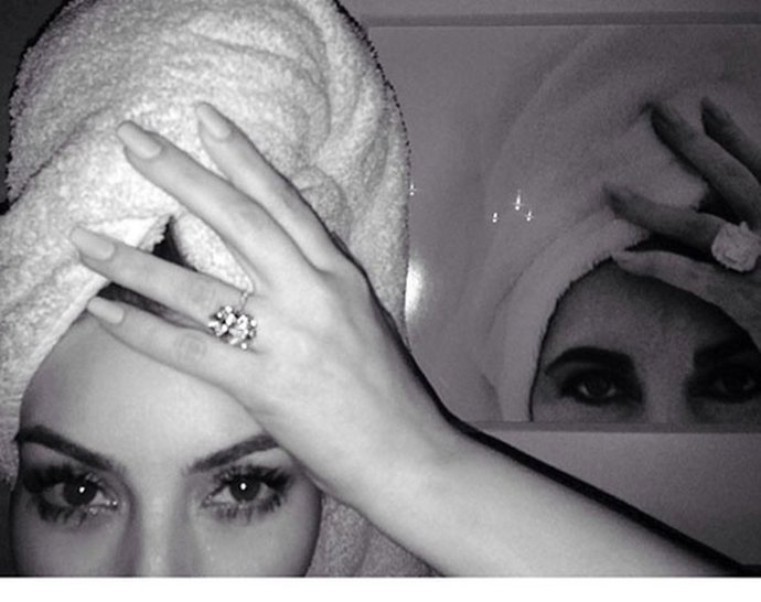 Kim Kardhasian imita a Elisabeth Taylor