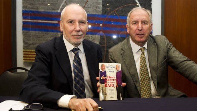 Màrius Carol Y Carles Rexach, En La Presentación De Su Libro (foto de archivo)