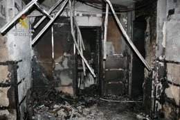 Detenido por provocar un incendio en una vivienda de Aznalcóllar (Sevilla)