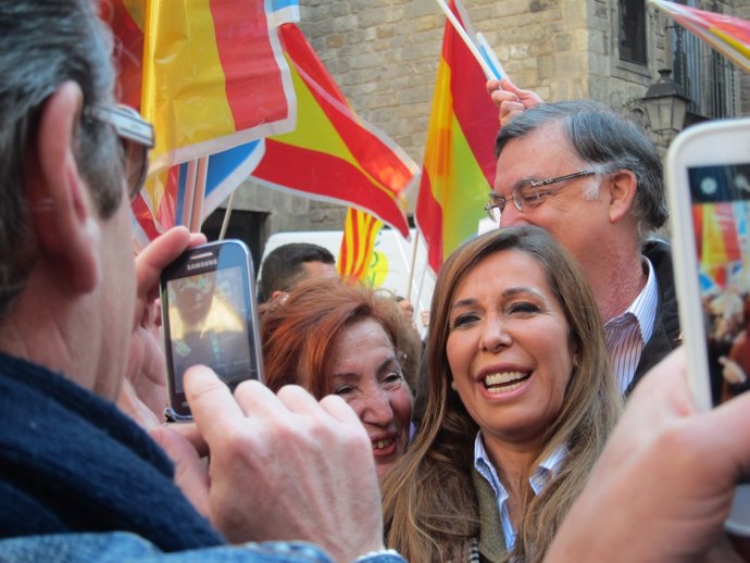 Alícia Sánchez Camacho, Antoni Bosch (PP) el día de la Constitución 2013
