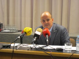 El presidente del Gremi d'Editors de Catalunya, Xavier Mallafré