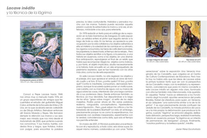 Imagen del tríptico de la exposición