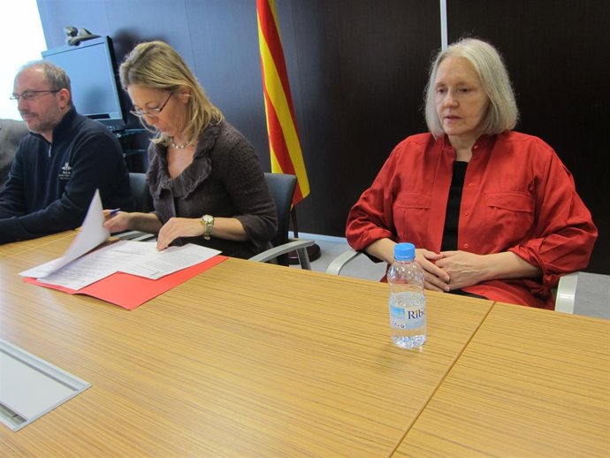 Carles Freixa, Neus Munté y la socióloga Saskia Sassen