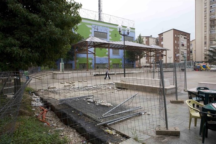 Aledaños de la Plaza de la Constitución de Camargo